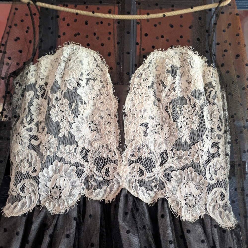Chris Kole 90s vintage goth cupcake lace and netting dress - Picture 6 of 13
